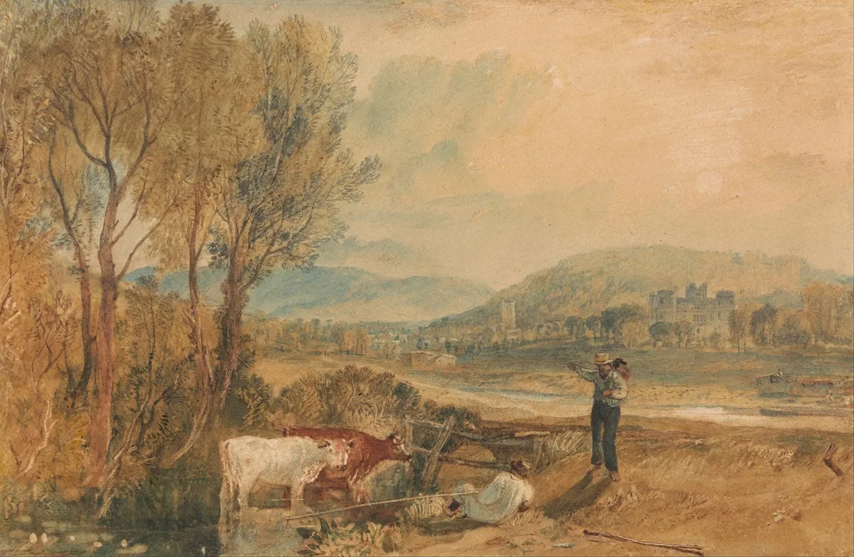 Lulworth Castle Dorset Wall Art by Joseph Mallord William Turner - High-Resolution Digital Print
