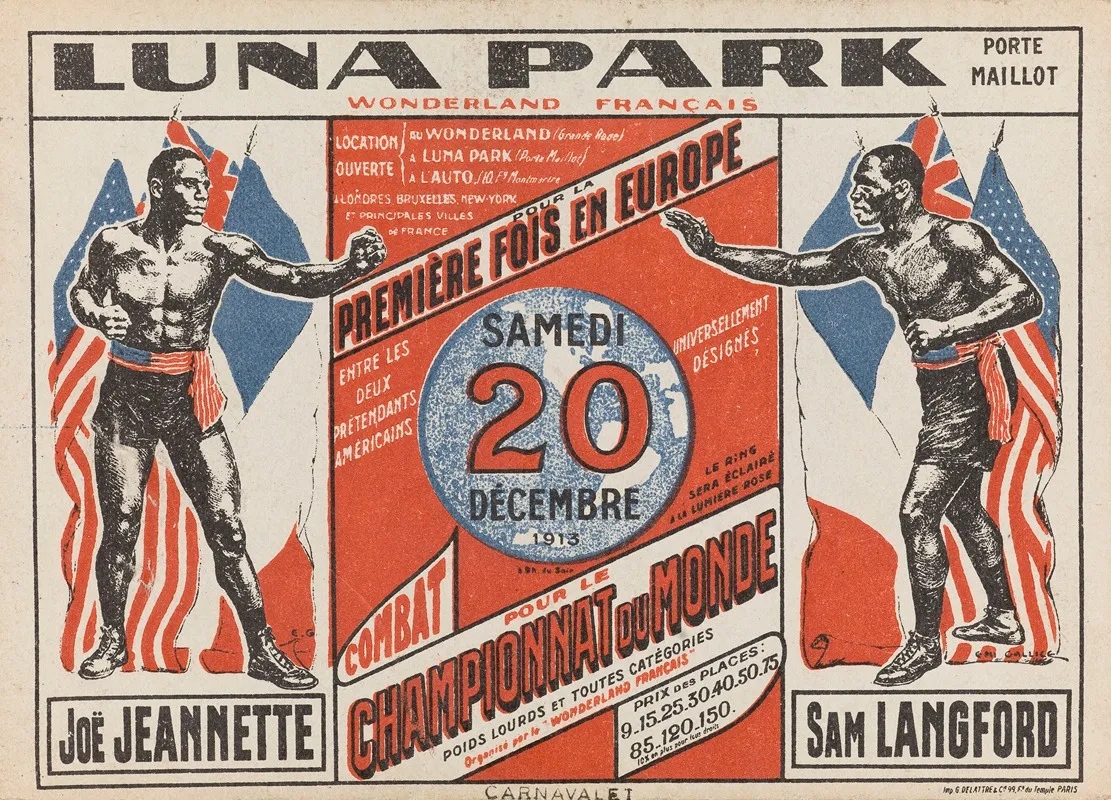 Luna Park Porte Maillot Championnat Du Monde De Boxe
