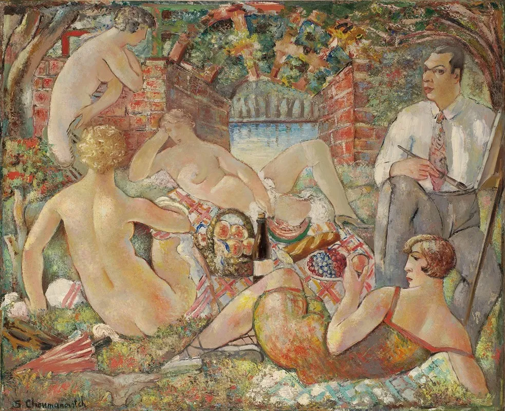 Luncheon On The Grass 2 Wall Art by Sava Šumanović - High-Resolution Digital Print