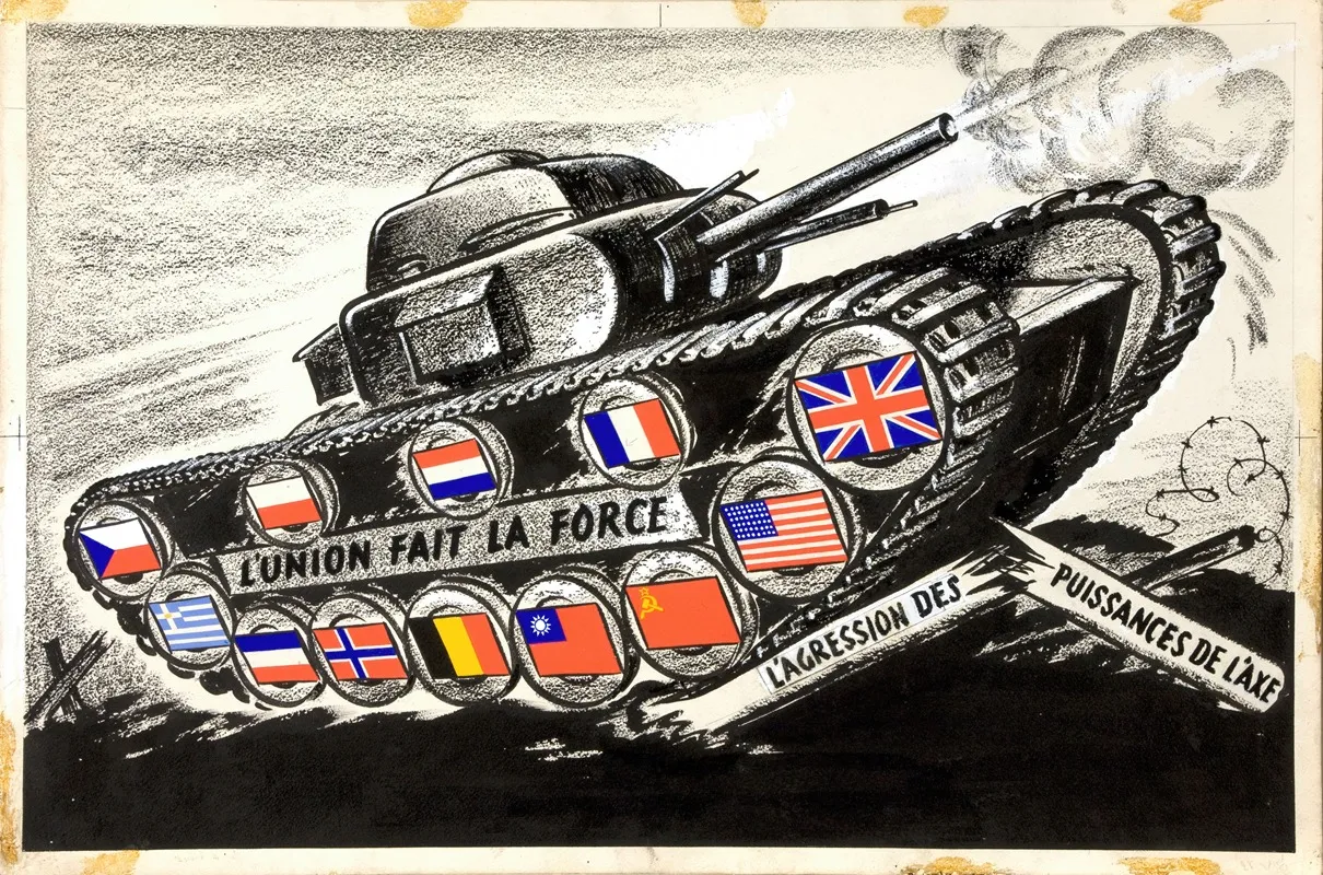 Lunion Faite La Force Lagression Des Puissances De Laxe