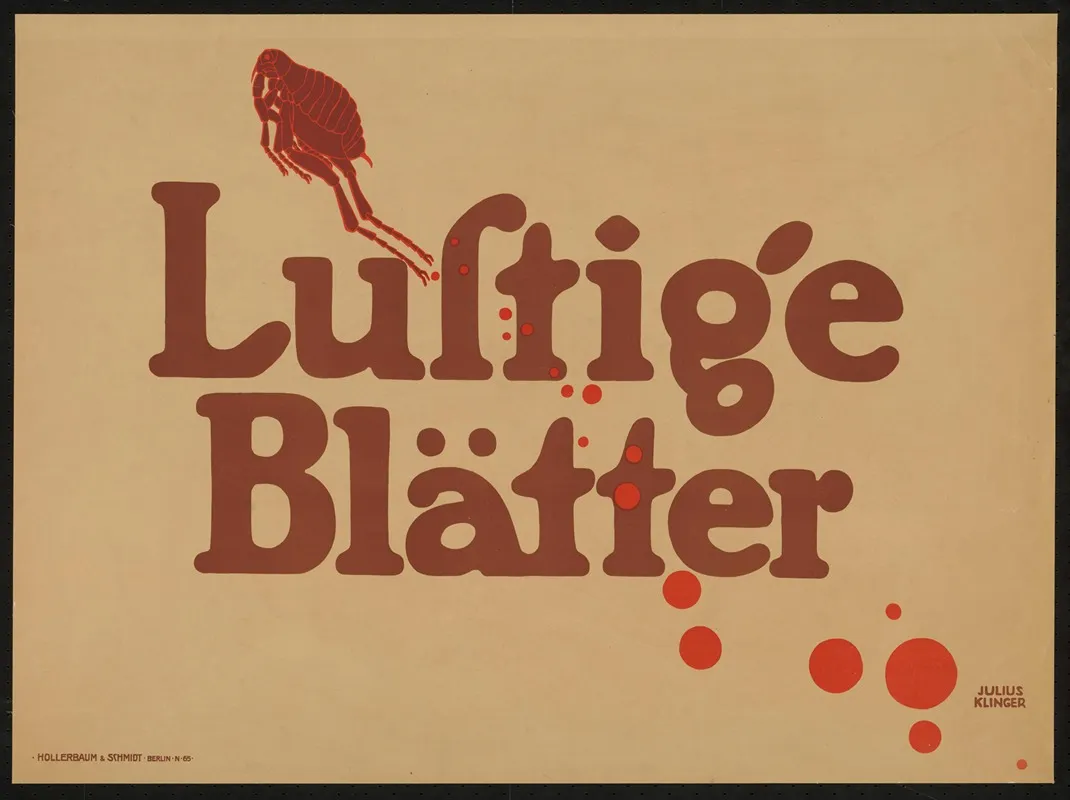 Lustige Blatter 4 Wall Art by Julius Klinger - High-Resolution Digital Print