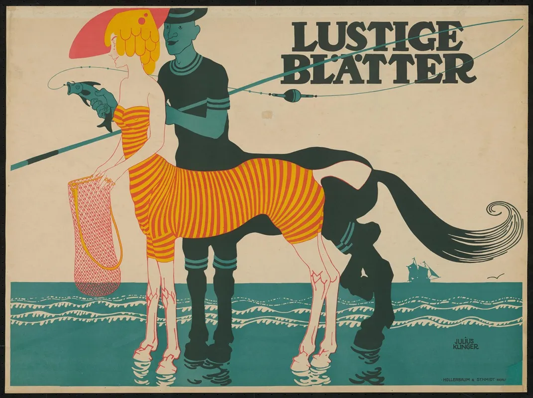 Lustige Blatter 6 Wall Art by Julius Klinger - High-Resolution Digital Print