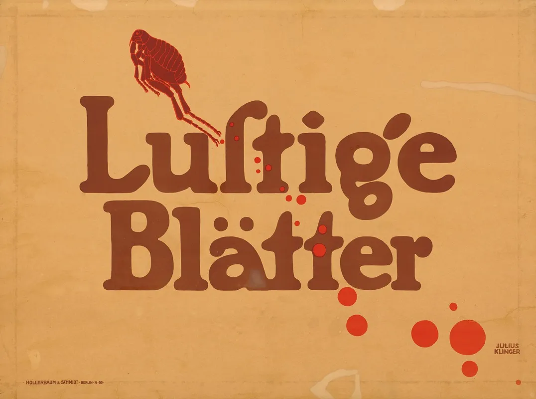 Lustige Blatter 8 Wall Art by Julius Klinger - High-Resolution Digital Print