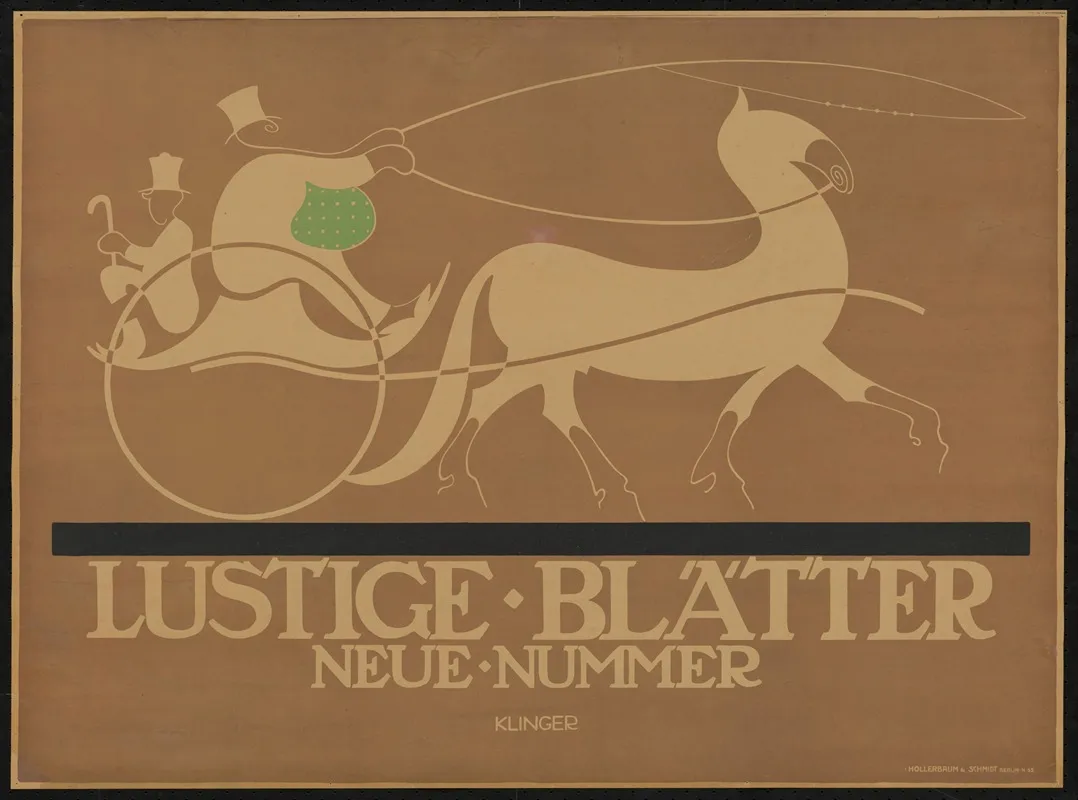 Lustige Blatter 9 Wall Art by Julius Klinger - High-Resolution Digital Print