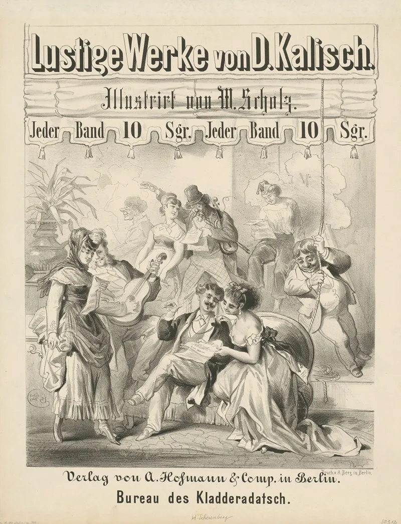 Lustige Werke Von D Kalisch Illustriert Von W Scholz Wall Art by Hermann Scherenberg - High-Resolution Digital Print