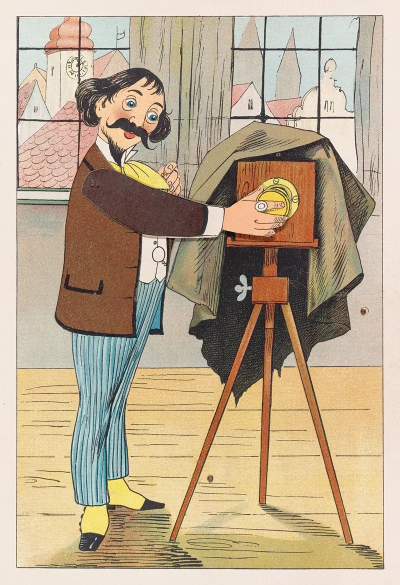 Lustiges Automaten Theater Pl 6 Wall Art by Lothar Meggendorfer - High-Resolution Digital Print