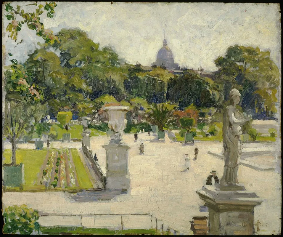 Luxembourg Gardens 2 Wall Art by George Oberteuffer - High-Resolution Digital Print