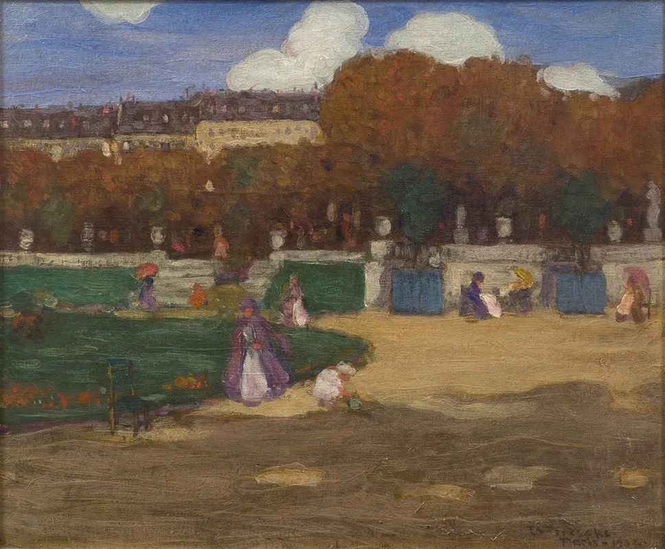 Luxembourg Gardens Paris Wall Art by Frederick Carl Frieseke - High-Resolution Digital Print