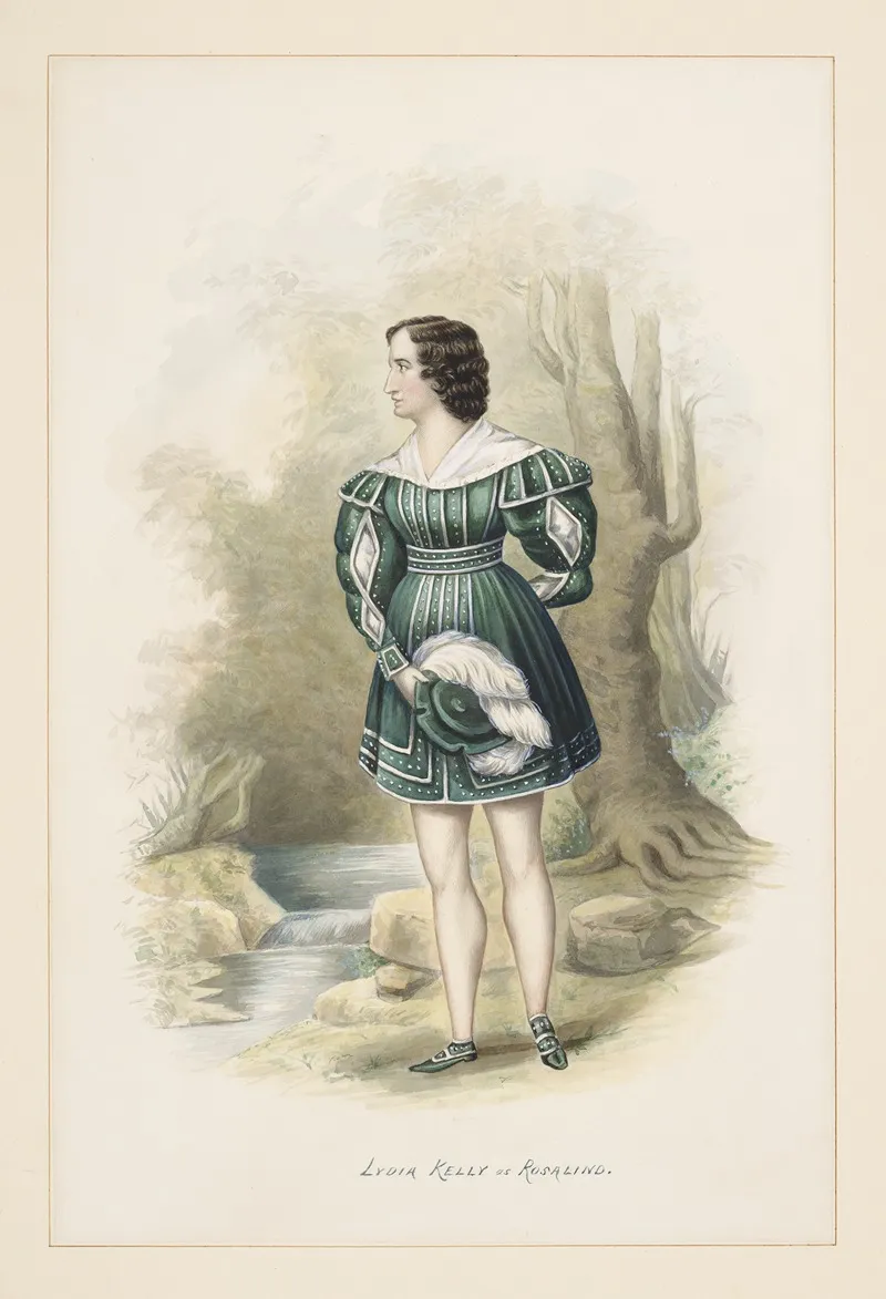 Lydia Kelly As Rosalind In As You Like It Wall Art by Augustus Toedteberg - High-Resolution Digital Print