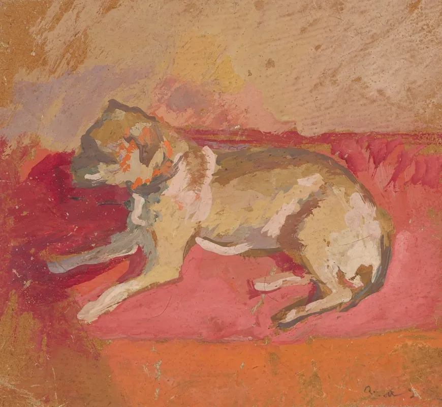 Lying Dog 3 Wall Art by Zygmunt Waliszewski - High-Resolution Digital Print