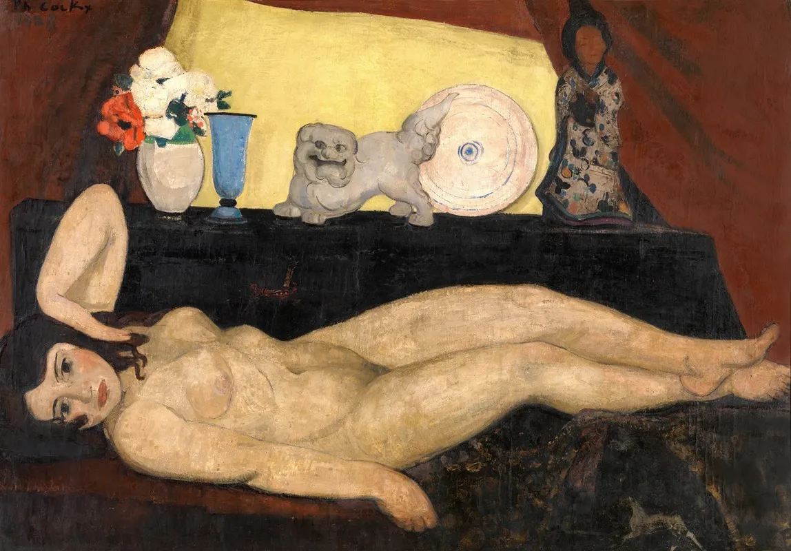 Lying Nude 8 Wall Art by Philibert Cockx - High-Resolution Digital Print