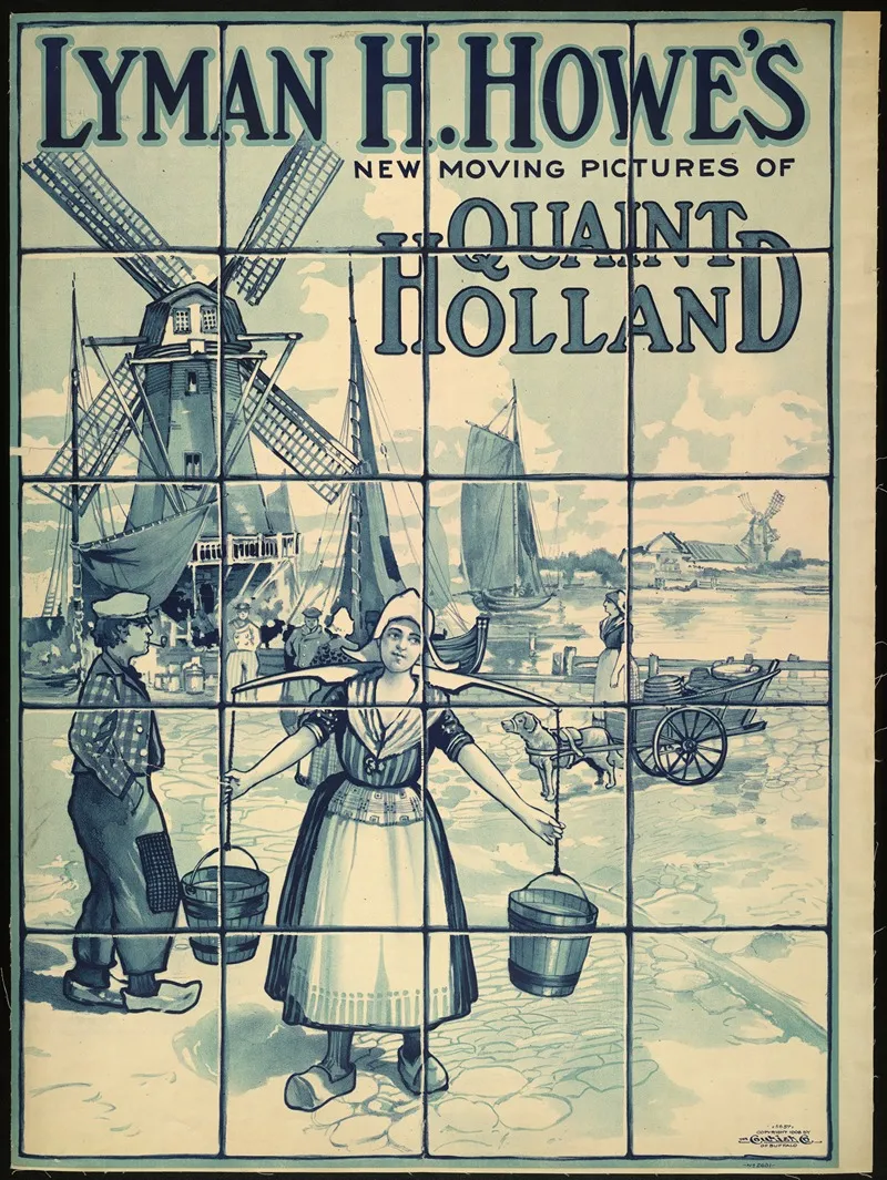 Lyman H Howes New Moving Pictures Of Quaint Holland Wall Art by Courier Litho. Co. - High-Resolution Digital Print