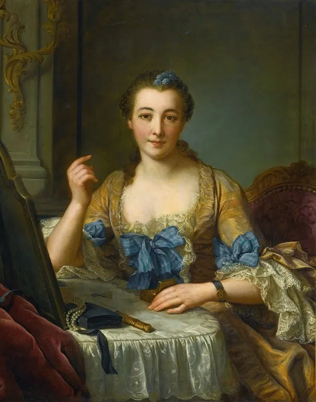 Lyon Portrait Of The Marquise De Gast Wall Art by Donat Nonnotte - High-Resolution Digital Print
