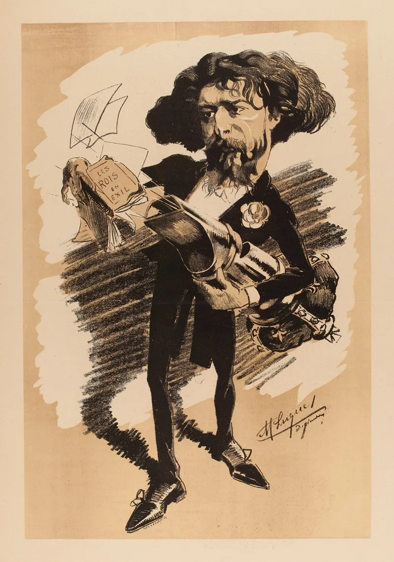 M Alphonse Daudet Wall Art by Manuel Luque - High-Resolution Digital Print