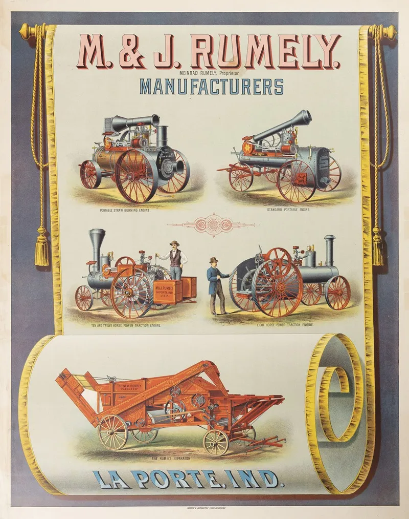 M And J Rumley Manufacturers La Porte Ind Wall Art by Shober & Carqueville - High-Resolution Digital Print
