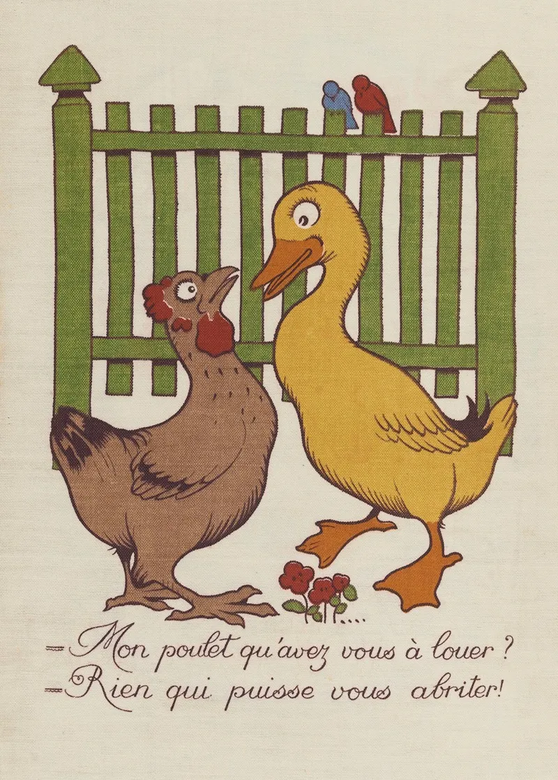 M Canard Cherche Une Maison Pl 02 Wall Art by Benjamin Rabier - High-Resolution Digital Print
