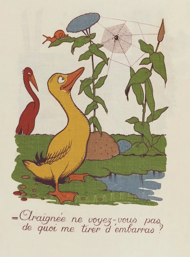 M Canard Cherche Une Maison Pl 06 Wall Art by Benjamin Rabier - High-Resolution Digital Print