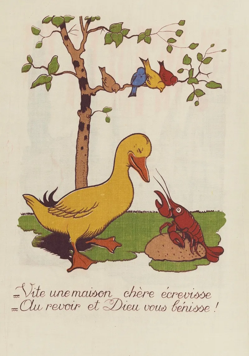 M Canard Cherche Une Maison Pl 08 Wall Art by Benjamin Rabier - High-Resolution Digital Print