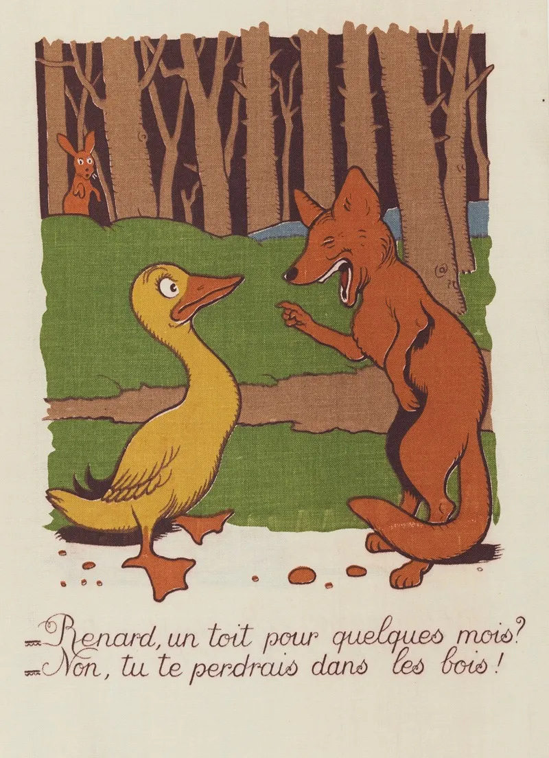 M Canard Cherche Une Maison Pl 09 Wall Art by Benjamin Rabier - High-Resolution Digital Print