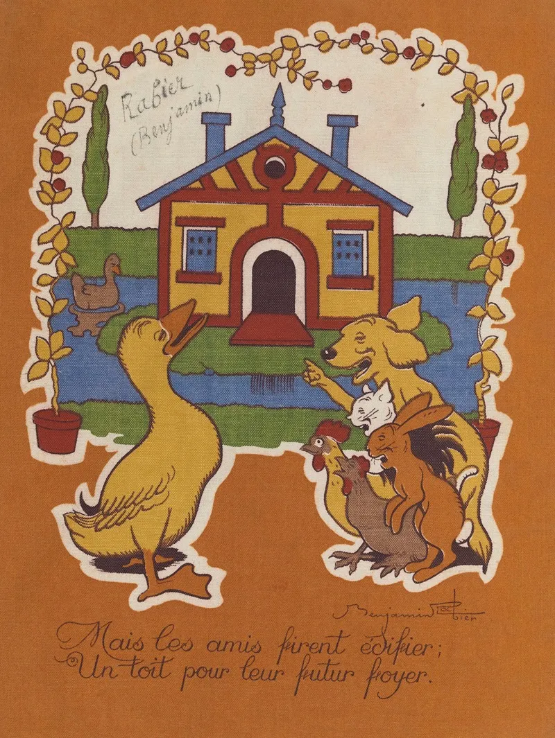 M Canard Cherche Une Maison Pl 12 Wall Art by Benjamin Rabier - High-Resolution Digital Print
