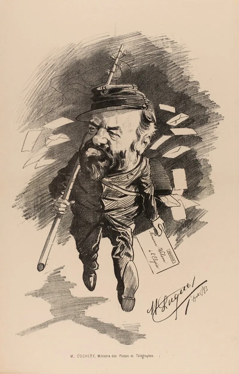 M Cochery Ministre Des Postes Et Telegraphes Wall Art by Manuel Luque - High-Resolution Digital Print