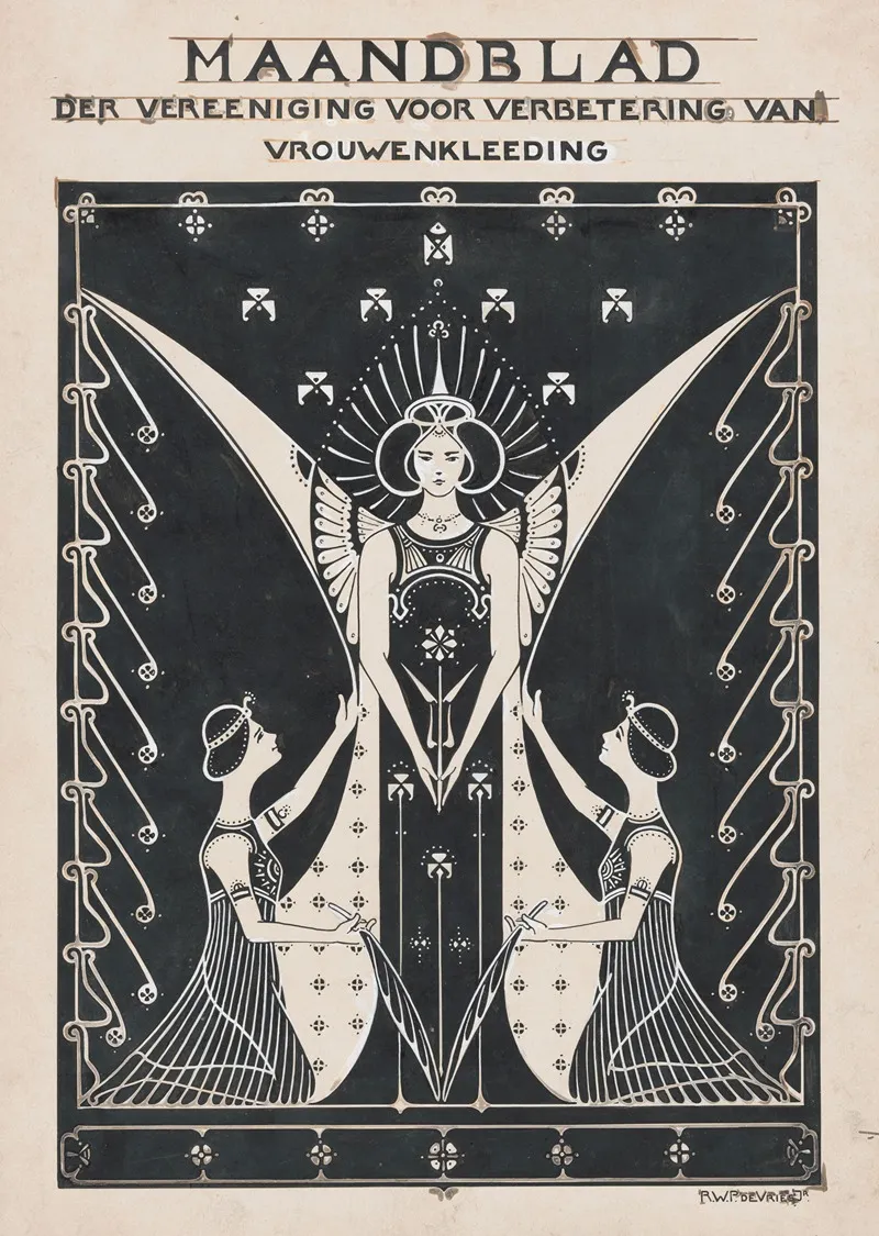 Maandblad Der Vereeniging Voor Verbetering Van Vrouwenkleeding Wall Art by Reinier Willem Petrus de Vries - High-Resolution Digital Print