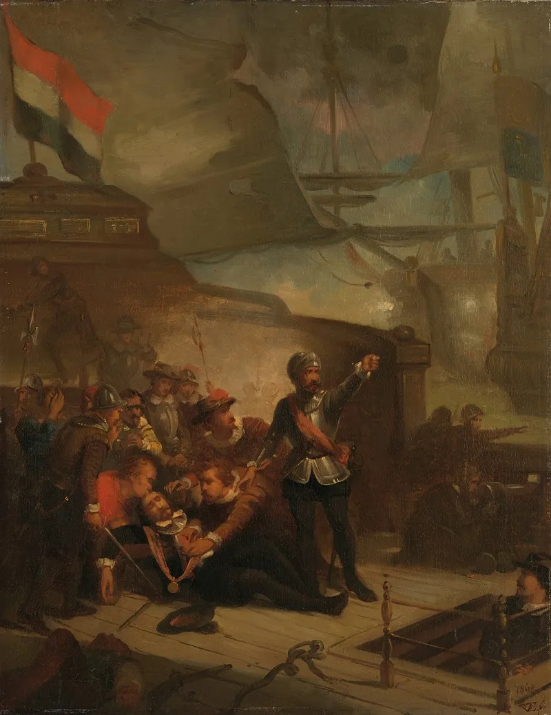 Maarten Harpertsz Tromp Sneuvelt Anno 1653 Wall Art by Paul Tetar van Elven - High-Resolution Digital Print