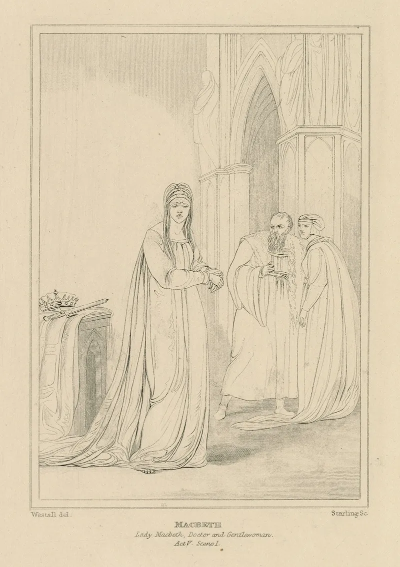 Macbeth Act 5 Scene 1 Wall Art by William Francis Starling - High-Resolution Digital Print