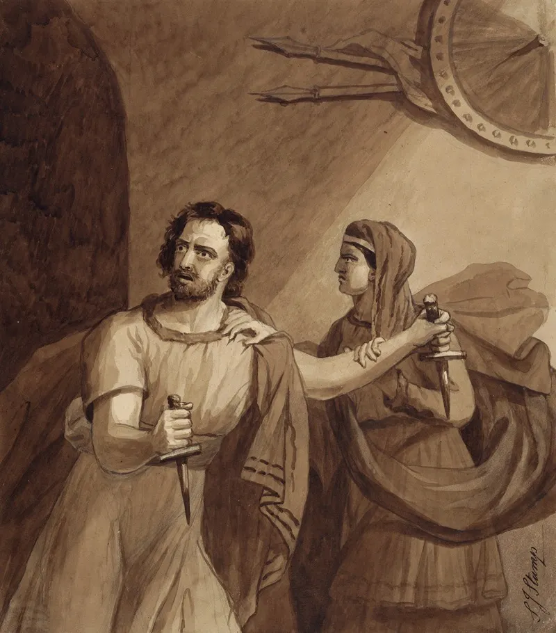 Macbeth And Lady Macbeth Wall Art by Samuel John Stump - High-Resolution Digital Print