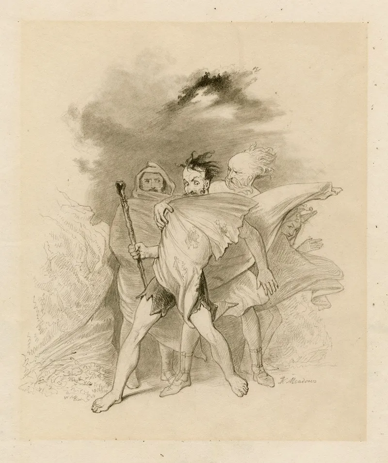 Macbeth Cymbeline King Lear 1 Wall Art by Joseph Kenny Meadows - High-Resolution Digital Print