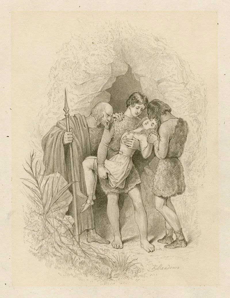 Macbeth Cymbeline King Lear 3 Wall Art by Joseph Kenny Meadows - High-Resolution Digital Print