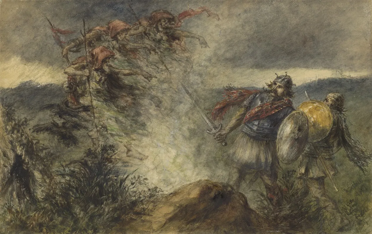Macbeth I 3 The Three Witches Appearing On The Heath Wall Art by Frederick Gilbert - High-Resolution Digital Print