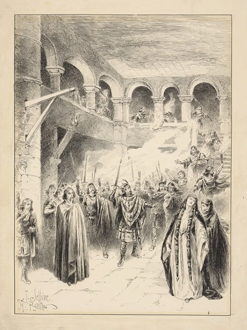 Macbeth Ii Sir Henry Irving As Macbeth Ellen Terry As Lady Macbeth Lyceum Theatre January 26 1889 Wall Art by John Jellicoe - High-Resolution Digital Print