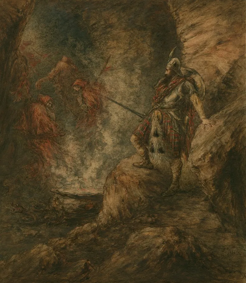 Macbeth Iv 3 The Witches Dance Wall Art by Frederick Gilbert - High-Resolution Digital Print
