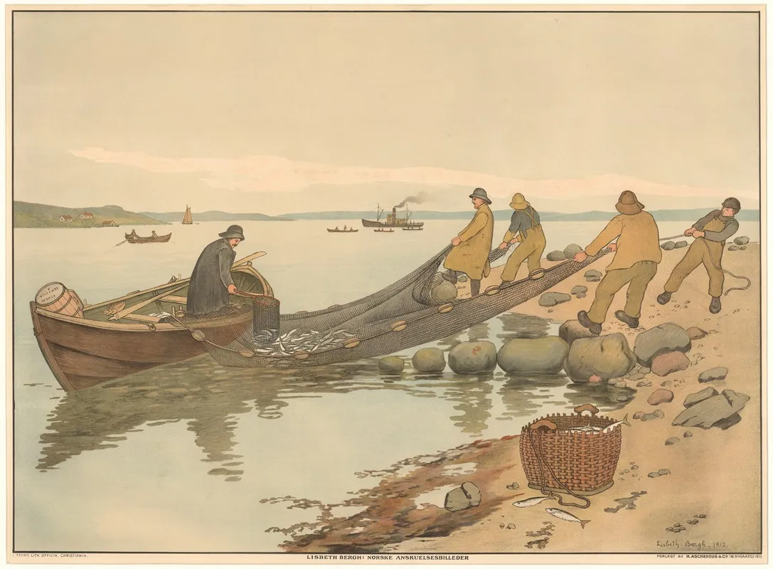Mackerel Fishing Wall Art by Lisbeth Bergh - High-Resolution Digital Print
