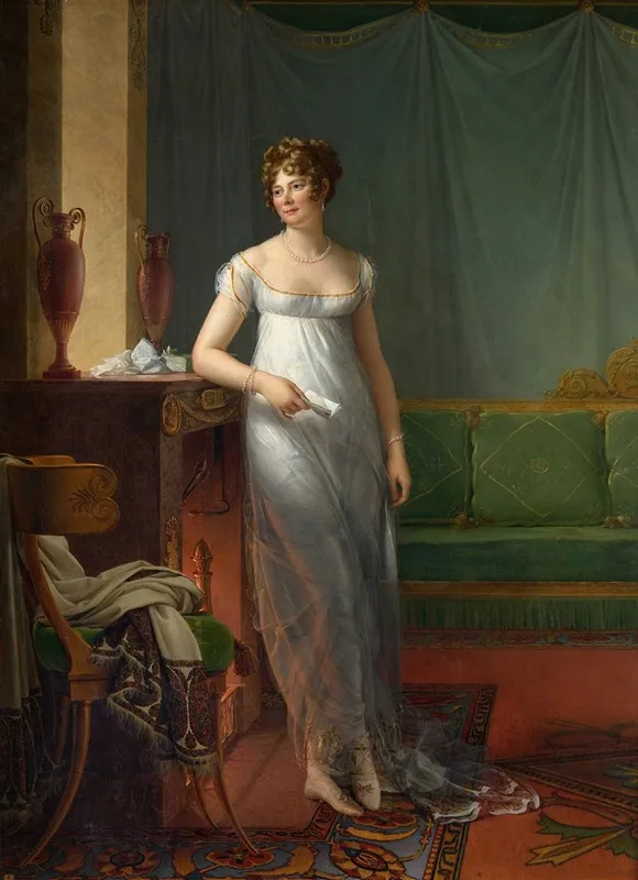 Madame Charles Maurice De Talleyrand Perigord Wall Art by François Gérard - High-Resolution Digital Print