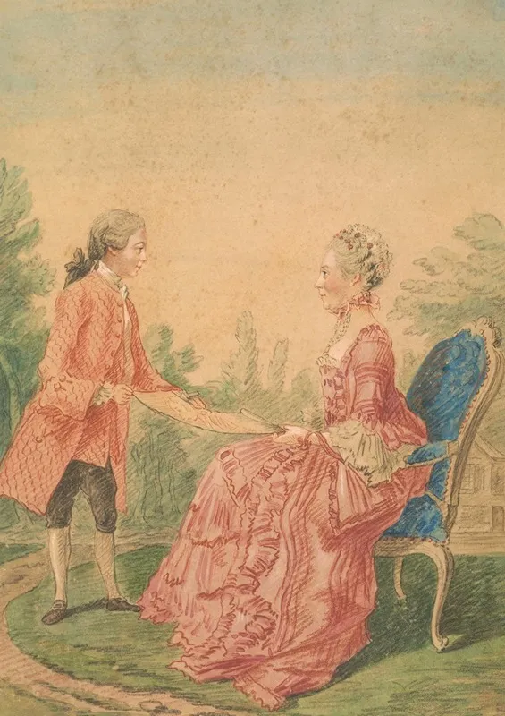 Madame De Larminat And Her Son