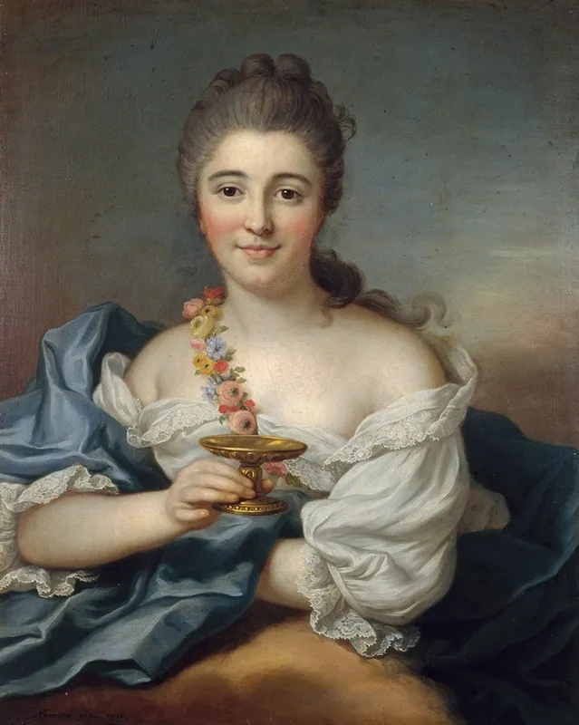 Madame De Sevre En Hebe Wall Art by Donat Nonnotte - High-Resolution Digital Print