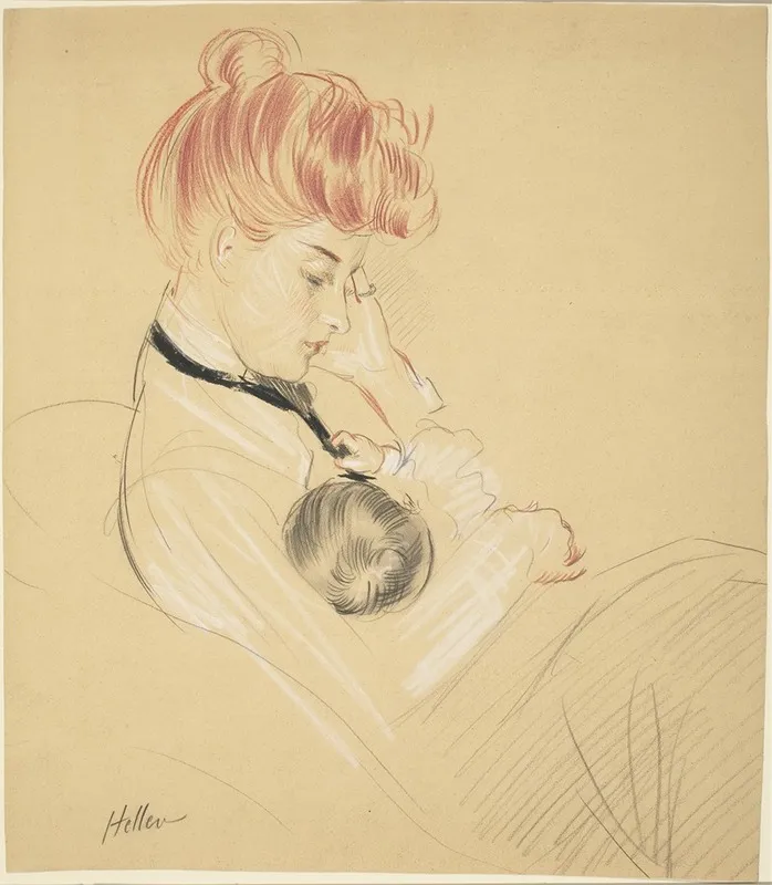 Madame Helleu Cradling Paulette In Her Arms