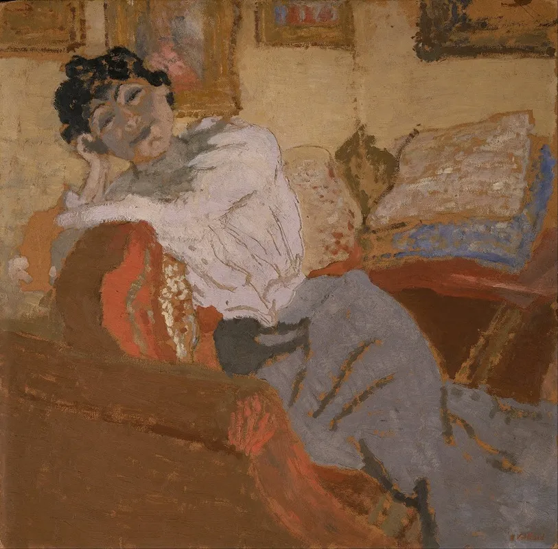 Madame Hessel On The Sofa