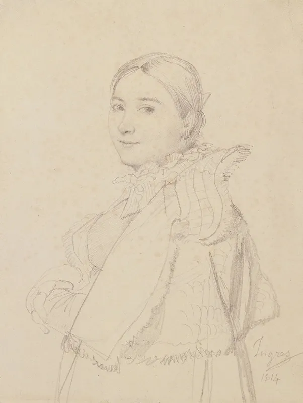 Madame Jean Auguste Dominique Ingres Nee Madeleine Chapelle