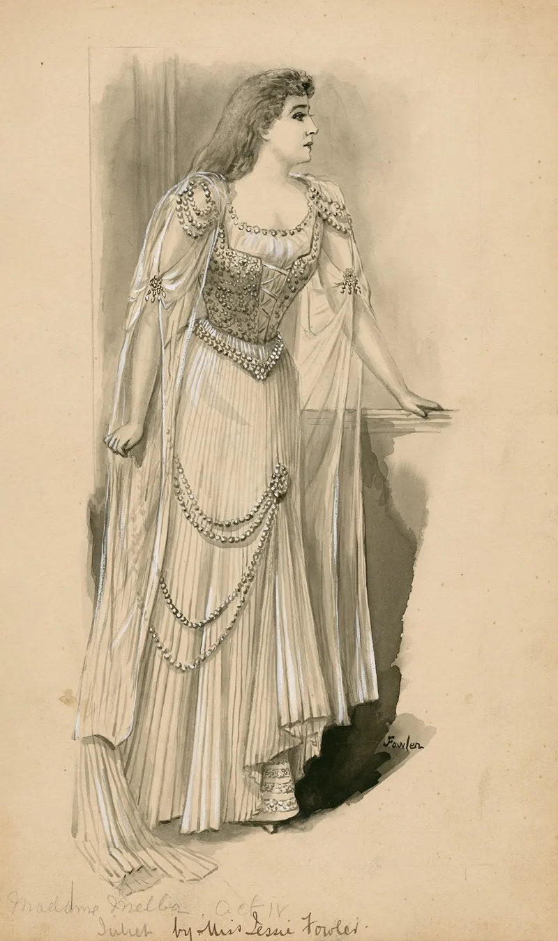 Madame Melba As Juliet Act Iv Wall Art by Jessie Fowler - High-Resolution Digital Print