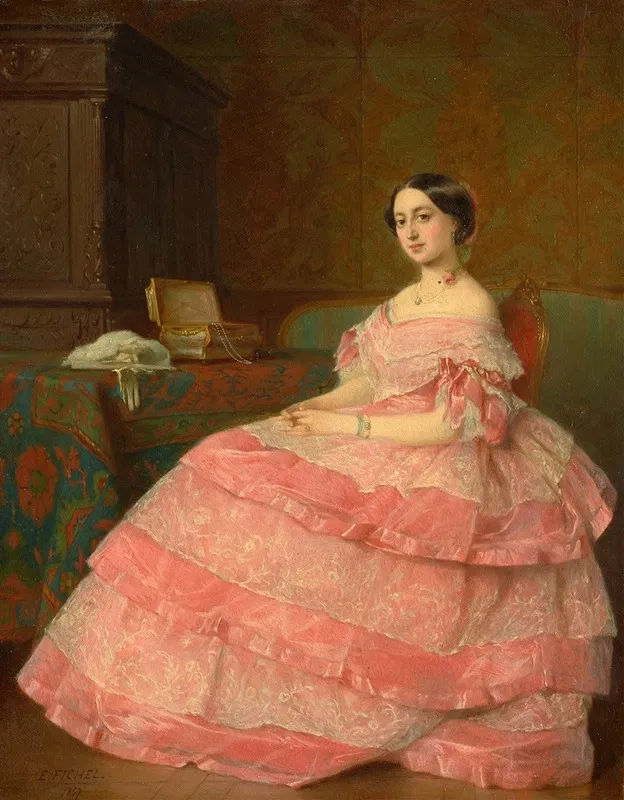 Madame P Wall Art by Benjamin-Eugène Fichel - High-Resolution Digital Print