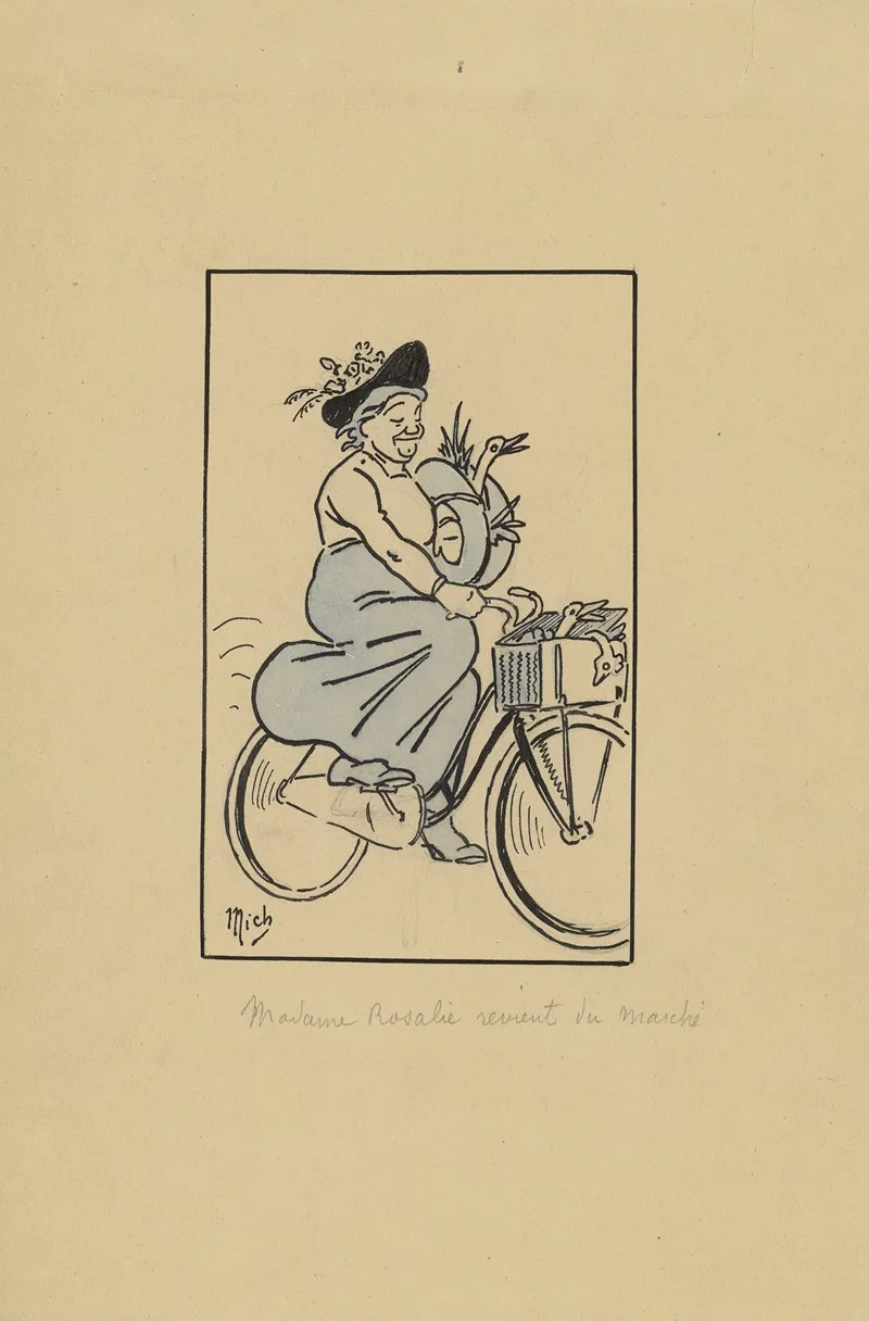 Madame Rosalie Revient Du Marche
