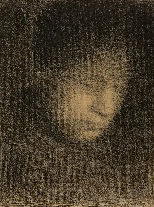 Madame Seurat The Artists Mother Madame Seurat Mere Wall Art by Georges Seurat - High-Resolution Digital Print