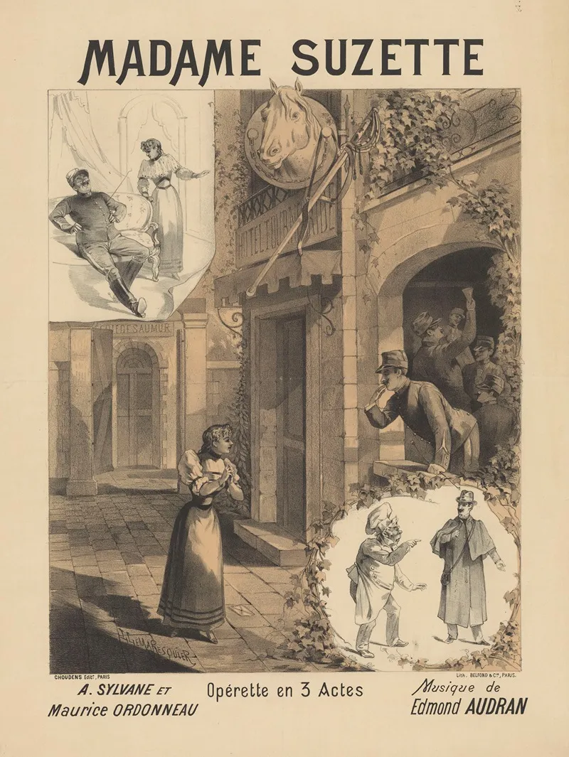 Madame Suzette Wall Art by Louis Lemaresquier - High-Resolution Digital Print