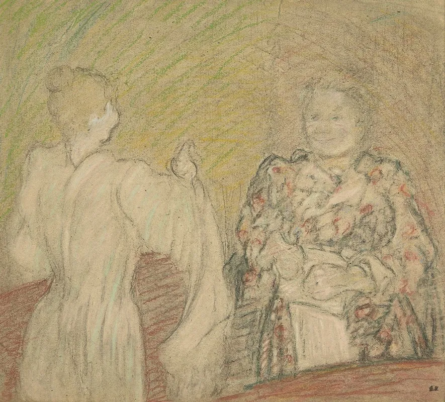 Madame Vuillard Conversant Avec Une Jeune Fille 2