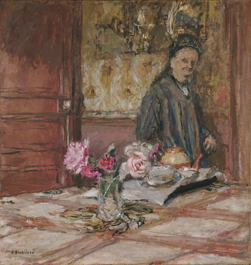 Madame Vuillard En Bonnet A La Closerie Des Genets