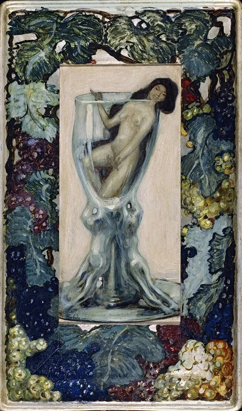 Madchen Im Glas Wall Art by Leo Putz - High-Resolution Digital Print