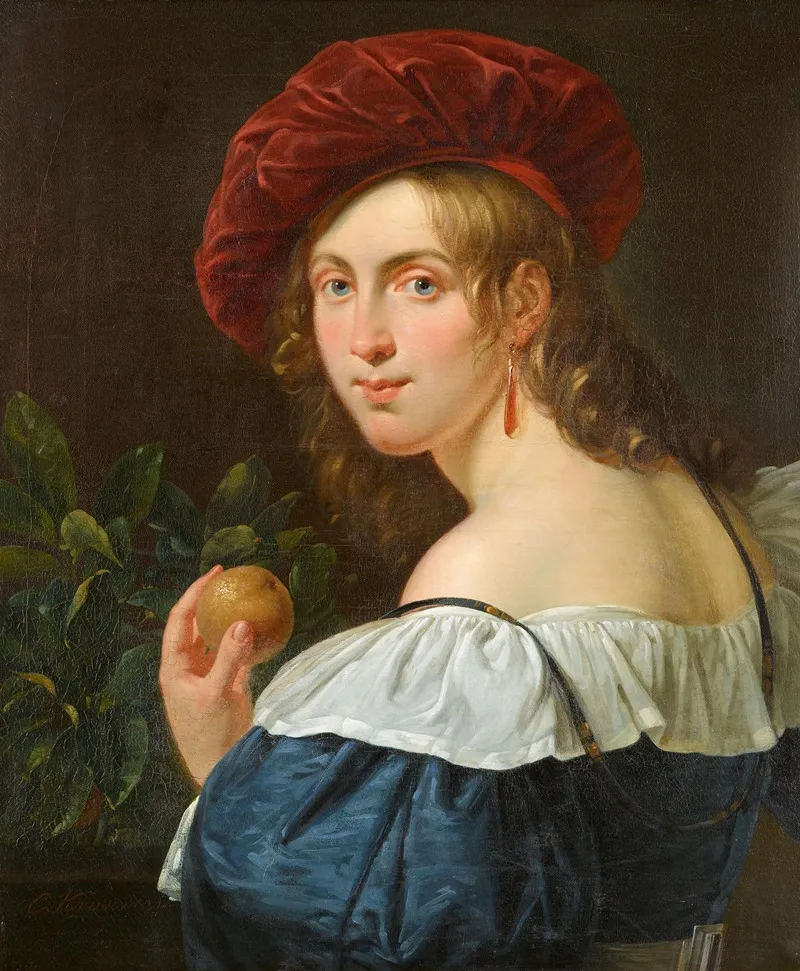 Madchen Mit Orange Wall Art by Cornelis Kruseman - High-Resolution Digital Print